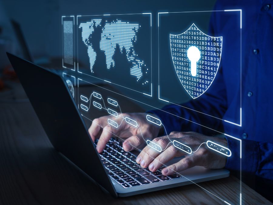 Miami business checking the Prime Tech Support blog post about how to protect his business form possible cyberattacks