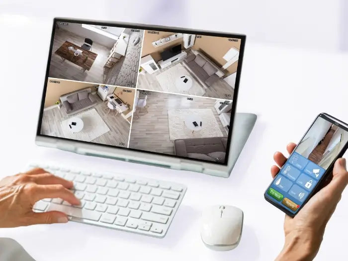 Security Cameras Support and Set Up by Prime Tech Support for Business Clients in Miami - Visual representation illustrating professional support and setup services for security cameras offered to businesses in the Miami area