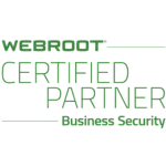 Webroot Partner logo showing that we partner with Webroot to provide the best and most assertive IT Solutions for business in the are of Miami Dade County.